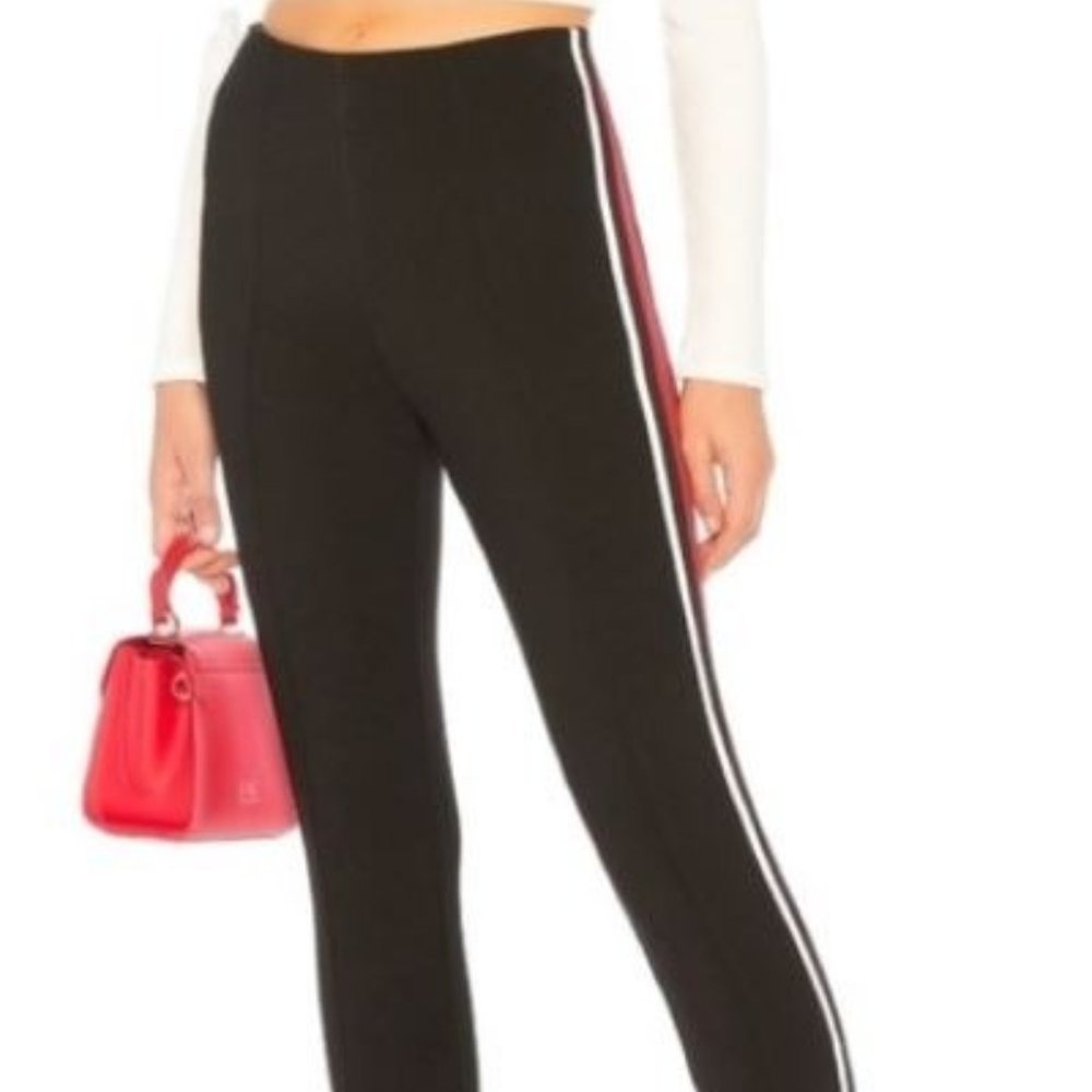 Sanctuary Black Athletic Piped Skinny Stretch Pant Size Medium